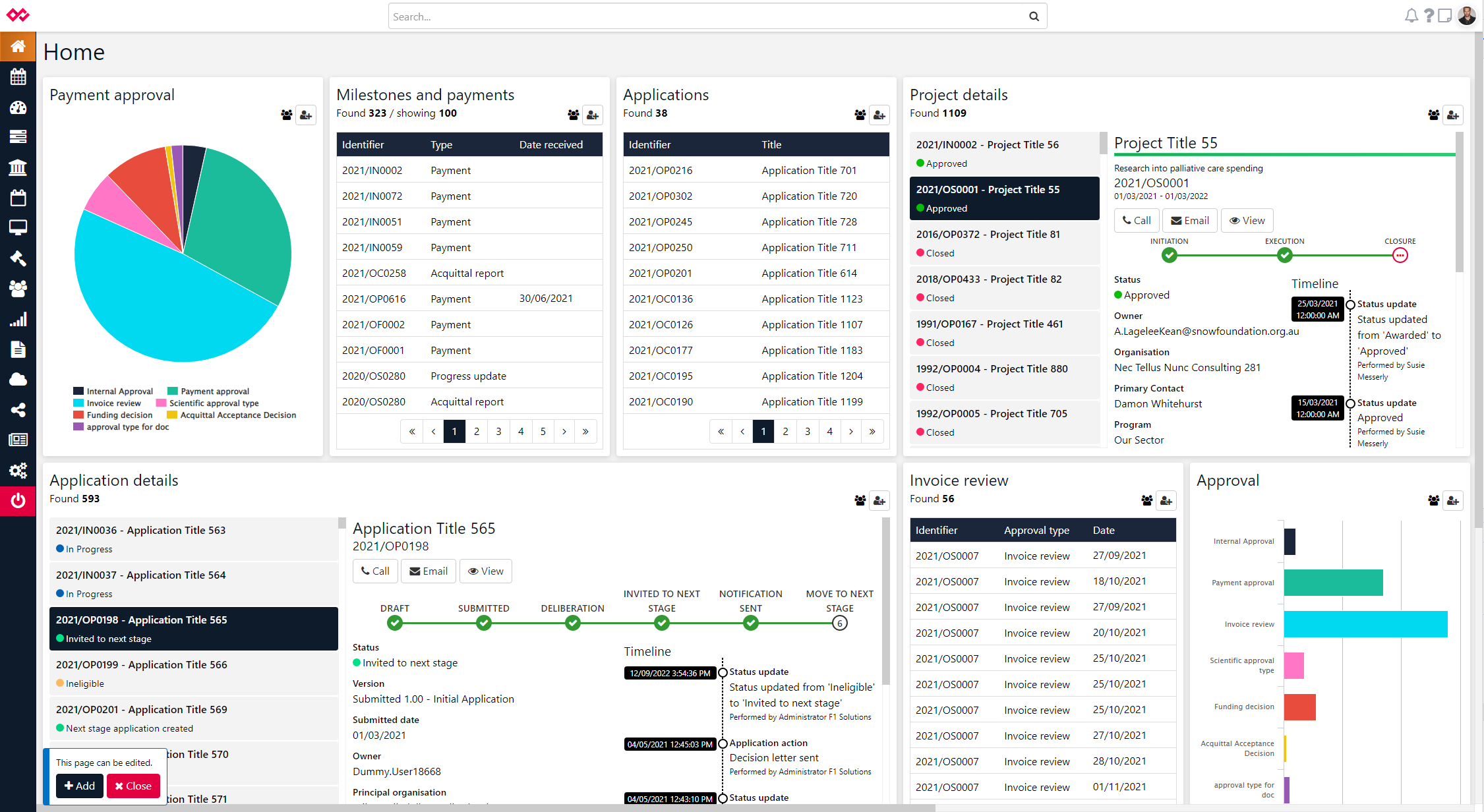 Progress and real-time reporting